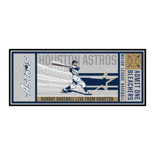 MLB - Houston Astros Retro Collection Ticket Runner Rug - 30in. x 72in. - (1995)
