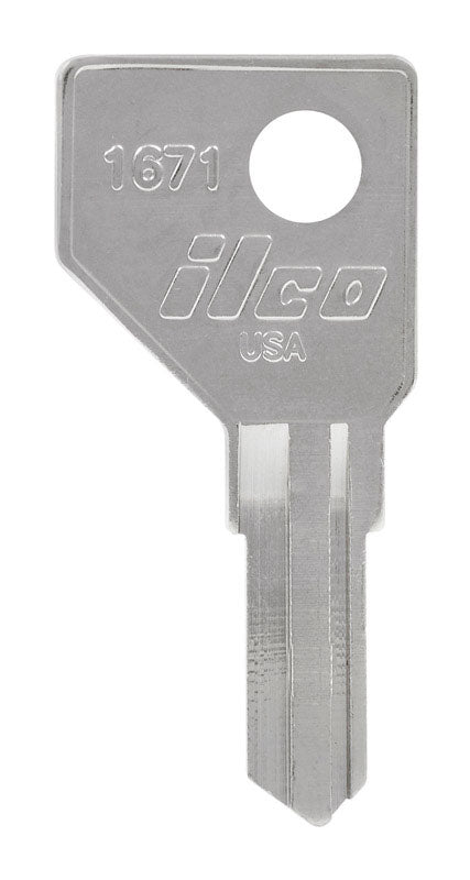 Hillman Traditional Key House/Office Key Blank 1671 Single  For Harlock Locks (Pack of 10).