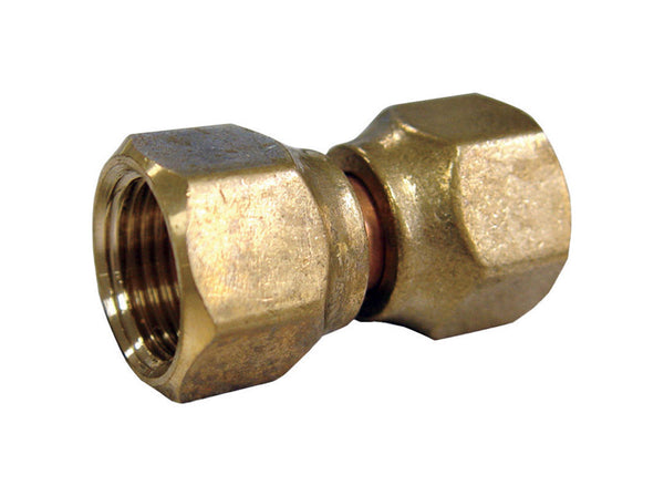 Conector giratorio de latón JMF de 5/8 pulg. de diámetro y 5/8 pulg. de abocinamiento (paquete de 5)