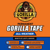 Gorilla All Weather 1.88 in. W X 10 yd L Tape Black (Pack of 6)