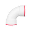 Connectite Connectite Schedule 40 2 In. Hub  X 2 In. Dia. Hub Pvc Bend Elbow Plastic 90 Deg.