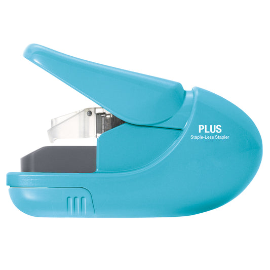 Plus Paper Clinch 4.19 in. H X 1.31 in. W Rectangle Blue Staple Free Stapler 1 pk (Pack of 5)