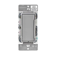 Leviton Decora Light Gray 3A 120V 600W Thermoplastic 1-Pole Rocker Dimmer