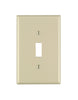 Leviton Ivory 1 gang Thermoset Plastic Toggle Wall Plate 1 pk