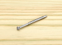 Starborn Deckfast No. 8 X 2-1/2 in. L Silver Star Trim Head Deck Screws 75 pk