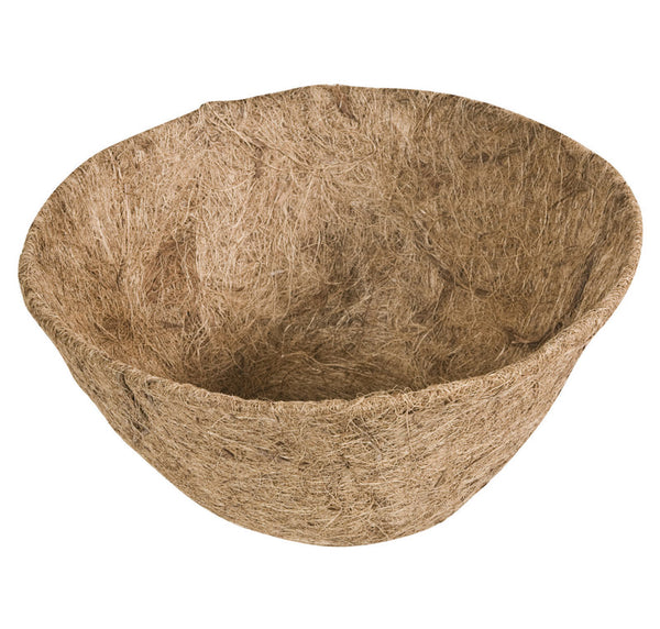 Forro para cesta de fibra de coco de 12 pulgadas de profundidad de Living Accents, color marrón
