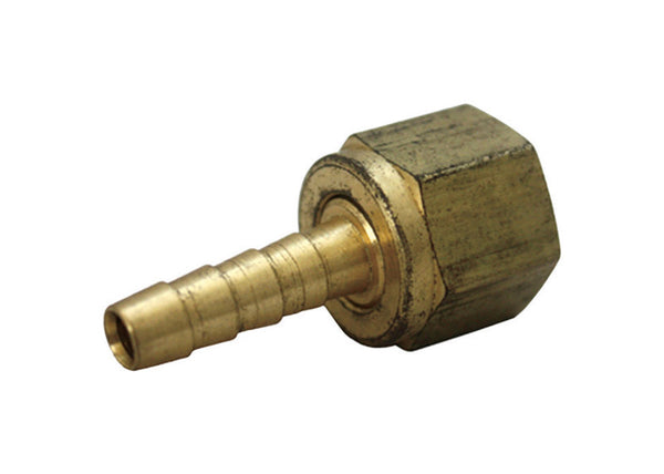 JMF Brass 1/4 in. Dia. x 5/16 in. Dia. Adapter 1 pk Yellow (Pack of 10)