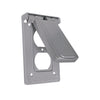 Sigma Electric Rectangle Die-Cast Metal 1 gang 4.57 in. H X 2.83 in. W Vertical Duplex Cover