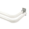Kenney White Lockseam Curtain Rod 28 in. L X 48 in. L