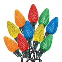 Celebrations Blue LED C9 Multicolored 25 ct String Christmas Lights 16 ft. (Pack of 12)