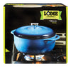 Lodge Logic Cast Iron Dutch Oven 10.5 in. 6 qt Blue
