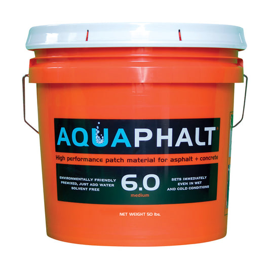 Aquaphalt 6.0 Black Water-Based Asphalt and Concrete Patch 3.5 gal