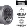 STZ Industries 1-1/4 in. FIP each X 1-1/4 in. D FIP Black Malleable Iron 90 Degree Elbow