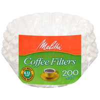 Melitta 8-12 cups White Basket Coffee Filter 200 pk