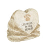 Gerson Always in Our Hearts Paw Print Memorial Stone Porch Decor 1 each (Pack of 12)