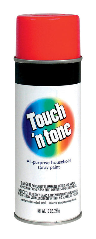 Rust-Oleum Touch n Tone Gloss Cherry Red Spray Paint 10 oz. (Pack of 6)