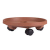 Bloem Terracotta Clay Resin Round Plant Caddy 3.6 H x 11.9 Dia. in. with Saucer - Deal of The Week