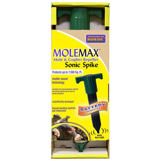 Bonide C-Battery Operated Molemax Gophers and Moles Repellent Protects Upto 7500 sq. ft.