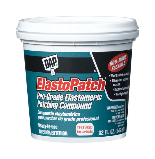 Dap ElastoPatch Ready-to-Use Off-White Textured Indoor/Outdoor Elastomeric Patching Compound 32 oz.