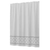 Sttelli Radiance 72 in. H X 72 in. W White Shower Curtain Polyester (Pack of 3)
