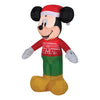 Gemmy Disney LED Clear Mickey Mouse in Christmas Sweater 42.13 in. Inflatable - Open Box