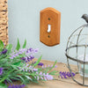 Amerelle Country Brown 1 gang Wood Decorator Wall Plate 1 pk