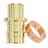Apollo PEX-A 3/4 in. Expansion PEX in to T X 3/4 in. D Barb  Brass Coupling (Pack of 25)