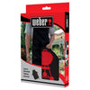Weber Black Cotton Apron with Red Kettle Embroidery One Size Fits All Adjustable Neck Strap 