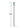 TIKI Blue Glass 68 in. Carnival Garden Torch 1 pc