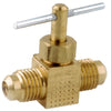 Anderson Metals 1/4 in. 1/4 in. Brass Needle Valve (Pack of 5)