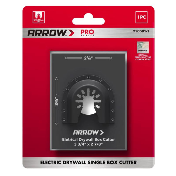 Hoja cuadrada bimetálica para paneles de yeso Arrow Pro de 2-7/8 in de largo X 3-3/4 in de ancho, multimaterial, 1 pieza