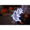 Celebrations Halloween White 16 in. LED 3 Ghost with stake Halloween Decor (Pack of 15)
