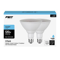 Feit PAR38 E26 (Medium) LED Bulb Daylight 120 Watt Equivalence 2 pk