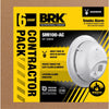 BRK 6 PK Hard-Wired w/Battery Back-up Ionization Smoke Detector