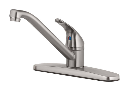OakBrook Essentials One Handle Brushed Nickel Kitchen Faucet