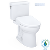 TOTO® WASHLET®+ Drake® II 1G® Two-Piece Elongated 1.0 GPF Toilet and WASHLET®+ S7 Contemporary Bidet Seat, Cotton White - MW4544726CUFG#01