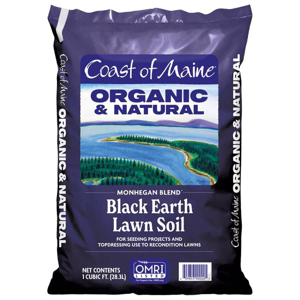 Tierra orgánica para césped Monhegan Blend de la costa de Maine, 1 pie cúbico