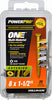 Hillman POWERPRO ONE No. 8  S X 1-1/2 in. L Star Flat Head Multi-Material Screw  (Pack of 5)