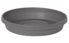 Bloem Terratray 14.75 in. D Resin Tray Charcoal