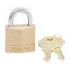 Master Lock 130D 1 in. H X 5/16 in. W X 1-3/16 in. L Brass 4-Pin Cylinder Padlock