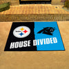 NFL House Divided - Steelers / Panthers House Divided Rug