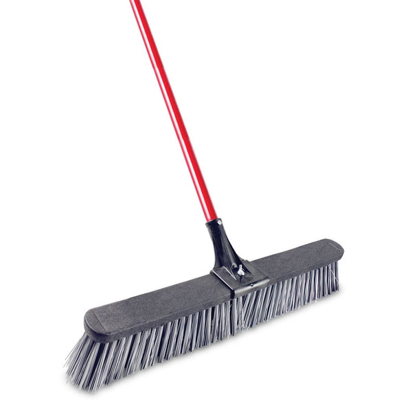 Libman Commercial Push Broom with Resin Block - 24 - Fine-Duty