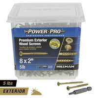 Hillman Power Pro No. 8 X 2 in. L Star Flat Head Premium Deck Screws 5 lb 767 pk - Deal of The Week