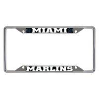 MLB - Miami Marlins Metal License Plate Frame