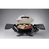 Weber Q1200 Liquid Propane Grill Titanium 1 Burner 8500 BTU Portable Gas Grill Compact Design