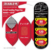 Diablo 3 in. L X 1-1/8 in. W  Detail Sanding Fingertips Assorted Grits 15 pk