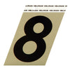 Hillman 3 in. Reflective Black Metal Self-Adhesive Number 8 1 pc (Pack of 3)