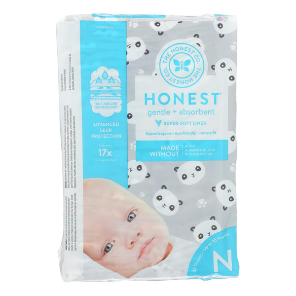 The Honest Company - Diapers Size 0 Newborn - Pandas - 32 Count