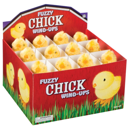 Toysmith Fuzzy Chick Wind Up Toy Plastic 1 pk (Pack of 24)