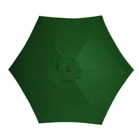 Living Accents Patio Green/Black Steel Polyester Umbrella 9 ft.